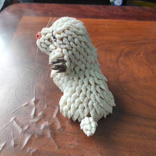 狗擺設（貝殼製造）