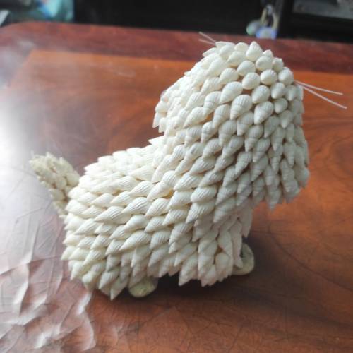 狗擺設（貝殼製造）