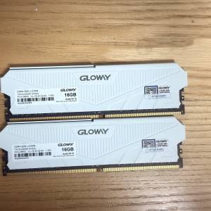 二手 GLOWAY TAC4U3200E18162C (16GBx2) LONGDIMM RAM