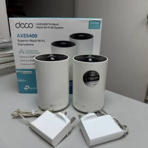 TP-Link Deco XE75 Pro AXE5400 三頻 Wi-Fi 6E 2.5G WAN/LAN Mesh Router (2件裝)