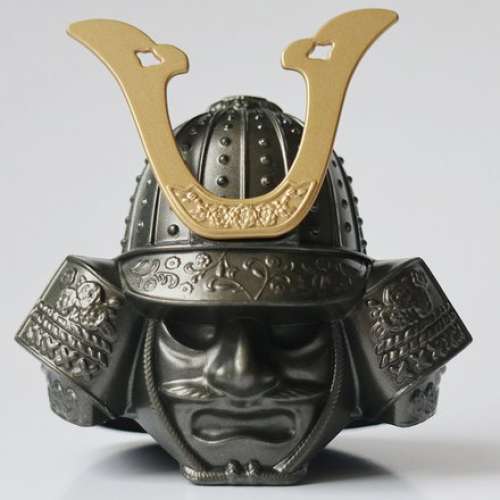 酒樽裝飾蓋-日本武士頭裝飾