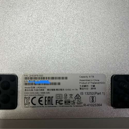 法国莱斯lacie 2big dock 雷电3阵列跟2 個4TB 接近全新 冇花痕