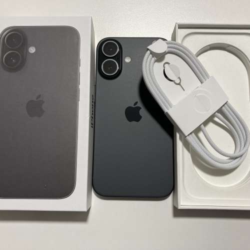 全新 iPhone 16 plus 128gb eSim+實體sim 黑色 price 無鎖 原裝無拆 英/澳/日/歐版 ...
