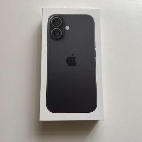 全新未開封 iPhone 16 256gb eSim+實體sim 黑色 price 英/澳/日/歐版 一年 AppleCa...