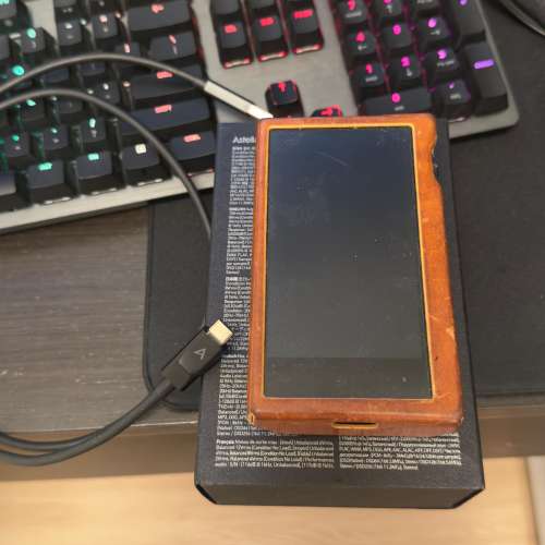 astell&kern kann alpha 連原廠皮套 & USB線