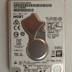 HGST 2.5“ 1TB 硬碟 hard disk