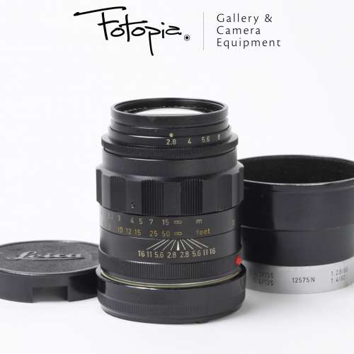 || Leica Tele-Elmarit-M 90mm F2.8 - Black / v1 / Fat 90 with 12575 hood ||