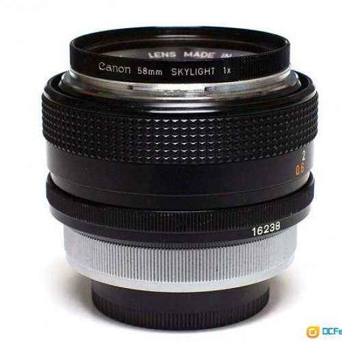 Canon FD 55mm f1.2 Chrome nose 銀咀