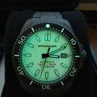 Spinnaker Tesei Titanium 200M Watch Lume Dail (夜光面)