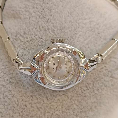 💰議價請移玉步💰No Bargain  😍 Vintage  Swiss Made 「BENZ」古董錶,17Jewels彈力...