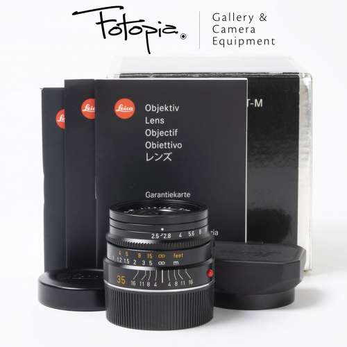 || Leica Summarit-M 35mm F2.5 with packing & extra lens hood ||