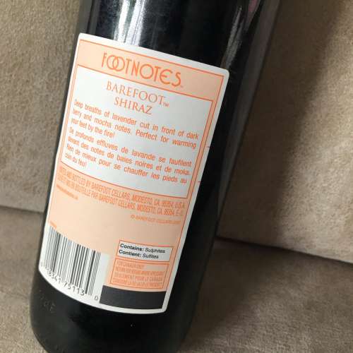 🍷 BAREFOOT Shiraz California 750ml 13% NEW 全新 紅酒 醇酒 美酒  🍷