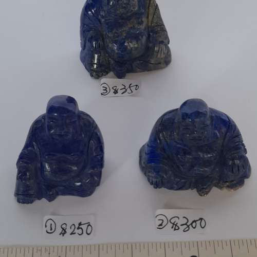 青金寶石雕佛像，古舊多年前製品，每個價錢如照片列出，兩個起八折，全部五個七折，...