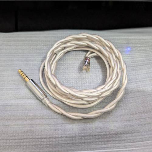 28mart 2絞 特制單晶銀鍍鈀 升級線 4.4+2pin