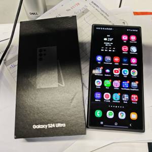 三星s24 ultra 1TB 黑色，新淨，港行有單有盒有保