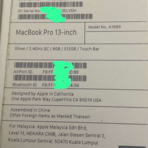 2019 MacBook Pro 512GB