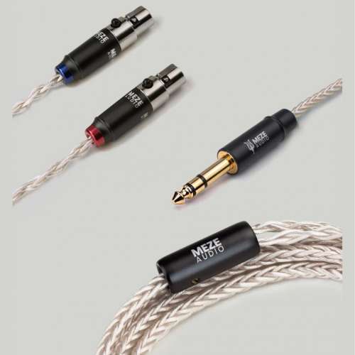 (全新未開封) Romania Meze Audio 頂級耳機線 Flagship Headphone Cable, 純銅渡銀...