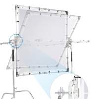 SELENS Portable Diffuser Reflector Frame With 3M Stand 柔光屏連燈架套裝