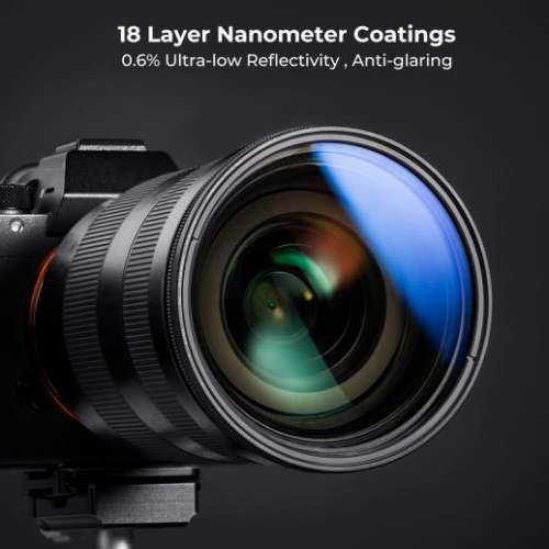 K&F Concept Nano-K Variable Fader ND2-32 (1-5 Stops)  + CPL Optics Filter