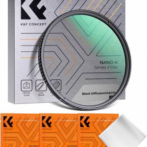 K&F Concept Nano-K Series Black Diffusion 1/4 Filter & CPL 2-in-1 Filter