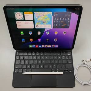 iPad Pro 2018 11吋 銀色 wifi (256GB) silver (A1980)連Magic keyboard 及 Apple ...