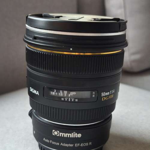 SIGMA EF E0SR接口50mm F1.4自動定焦人像鏡九成新少用長放防潮箱