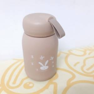 全新可爱萌萌兔玻璃水壺--便攜式玻璃水樽320ml--防熱-防摔-保温膠外壳--上水火車站...