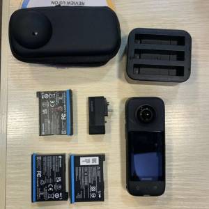 [觀塘實體店] 二手 Insta360 X3 (共3電，連充電座，quick reader，保護套) 行貨 *S...