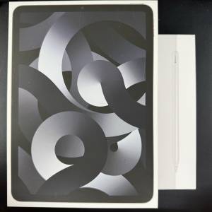 iPad Air 5 64GB 黑色 已過保養有盒齊配件 跟Apple Pencil一支