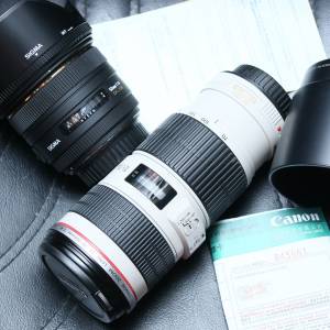 Canon 70-200mm f4 IS $3300,Canon Sigma 50mm f1.4 $1200
