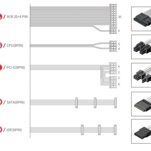 1stPlayer PRO7.0 700W 火牛 ATX3.1