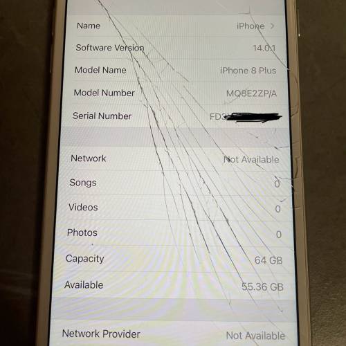 iphone 8 plus (64gb) white colour