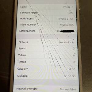 iphone 8 plus (64gb) white colour