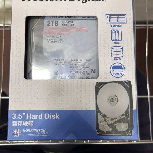 全新WD 2TB 7200rpm 3.5inch