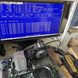 4GB DDR3 ECC RAM 16條 Supermicro H8DGI-F 底板 AMD Opteron 6168 CPU