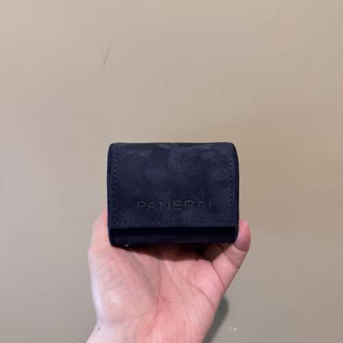 100% New Panerai Navy Blue Watch Hard Case絨面海軍藍色錶盒非賣品地鐵站交收順豐...