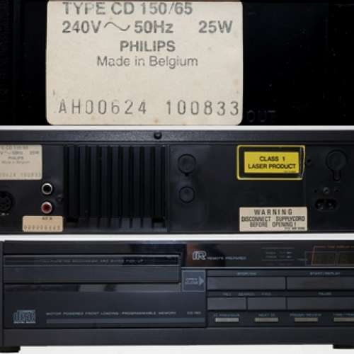 PHILIPS CD150(比利時制CD100平價版)TDA1540x2解碼 細細部發出近似黑膠優美音質(罕...