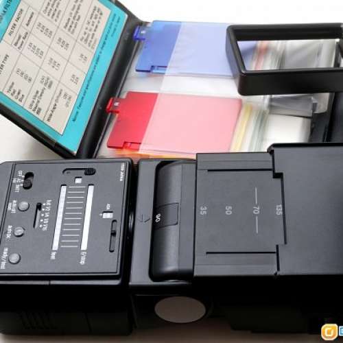 Sunpak  422D 日本制强力閃燈 連 伸縮燈罩 及 可更換色牌全套 菲林拍攝專用(A7可用)