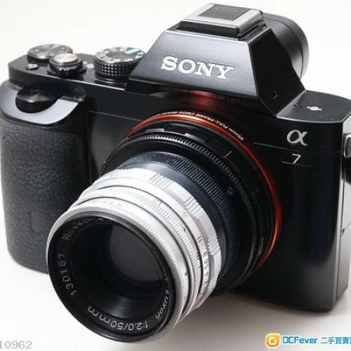 Roeschlein Kreuznach Luxon 50/2    Hugo Meyer Primoplan 的相同光學師制作   改A7