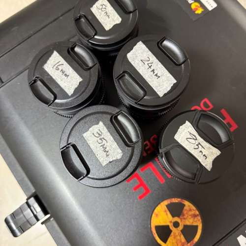 Samyang Rokinon 35mm T1.5 + 24mm, 50mm, 85mm. EF Mount set.