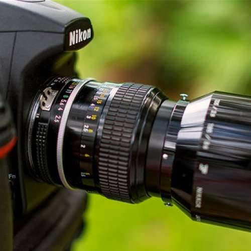 Nikon(HS-4 及 F)共三個遮光罩(兩個金屬一個橡膠)適合配52mm口徑嘅105至135mm焦距鏡...