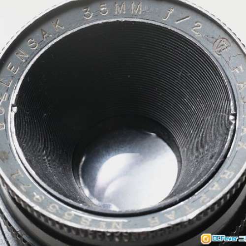 Wollensak Fastax-Raptar 35mm f/2(35mm軍用大電影鏡改富士)面鏡有瑕疵 平價出 Fuj...