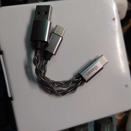 放99.99%新 iBasso Audio CB19 小尾巴獨立供電線 雙TYPE C OTG USB DAC 線