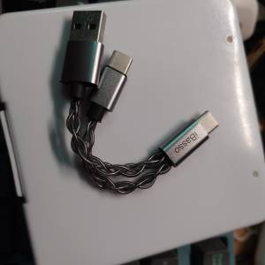放99.99%新 iBasso Audio CB19 小尾巴獨立供電線 雙TYPE C OTG USB DAC 線