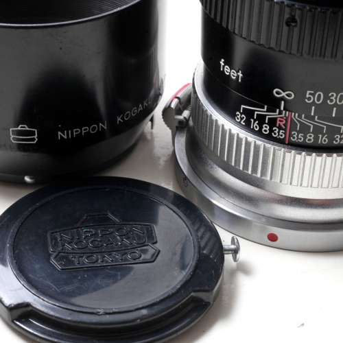 Nippon Kogaku Nikkor-Q Auto (Sonnar) 13.5cm f3.5 (收藏實用均合)利+色水濃 SONY ...