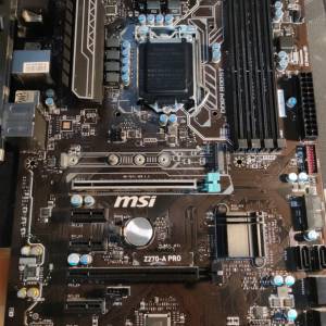 MSI Z270-A PRO ATX主版 (正版Window10Pro) Socket 1151 支援6、7代CPU