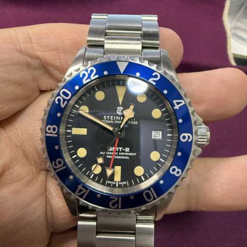 95% New Steinhart Ocean One Vintage GMT-2 Hong Kong Limited Edition Watch $4880