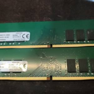 Kingston  DDR4 2400 16GB 8Gx2 Desktop Ram 單面