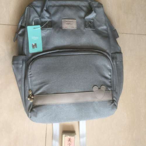$150 100% 全新 未用過 便携 背包式 可收納 嬰兒床 (80cm x 30 cm) 有軟墊 有支架 -...