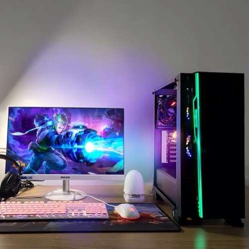 第 10 代 Intel® Core™ i7 處理器 台式水冷電競RGB 電腦主機，高配16G 記憶體，4G...